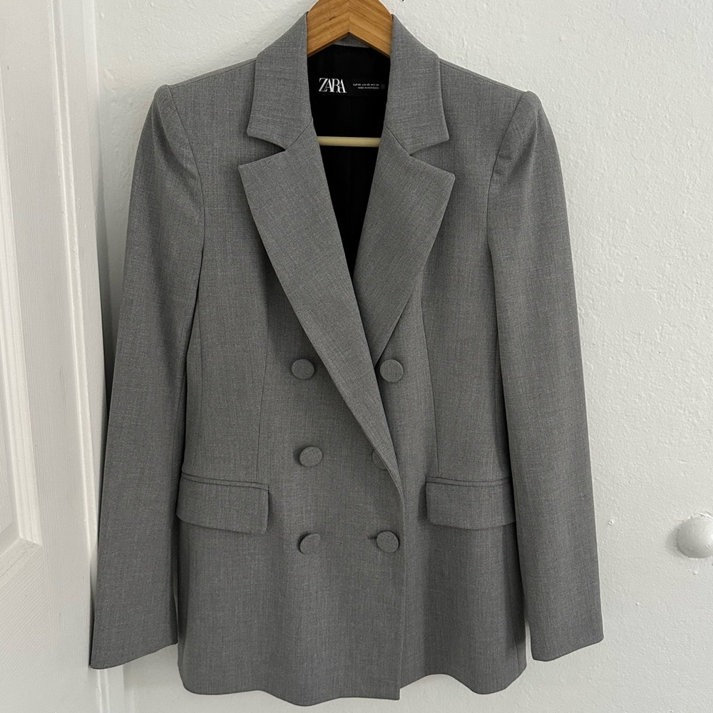 ZARA double breasted blazer